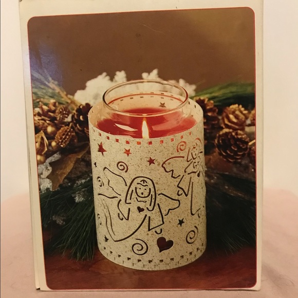 Holiday New In Box Angels Metal Candle Jar Holder Poshmark